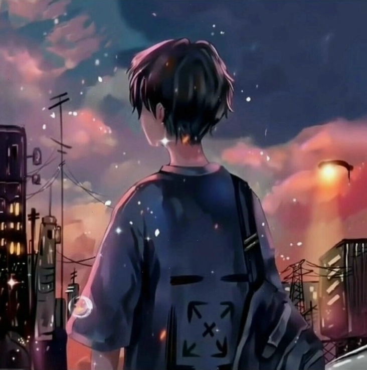 Avatar nam anime đẹp trai đang yêu với nụ cười tỏa nắng