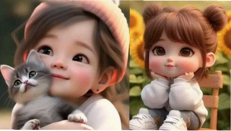Avatar nữ đẹp che mặt hình cô gái đội mũ len ôm mèo