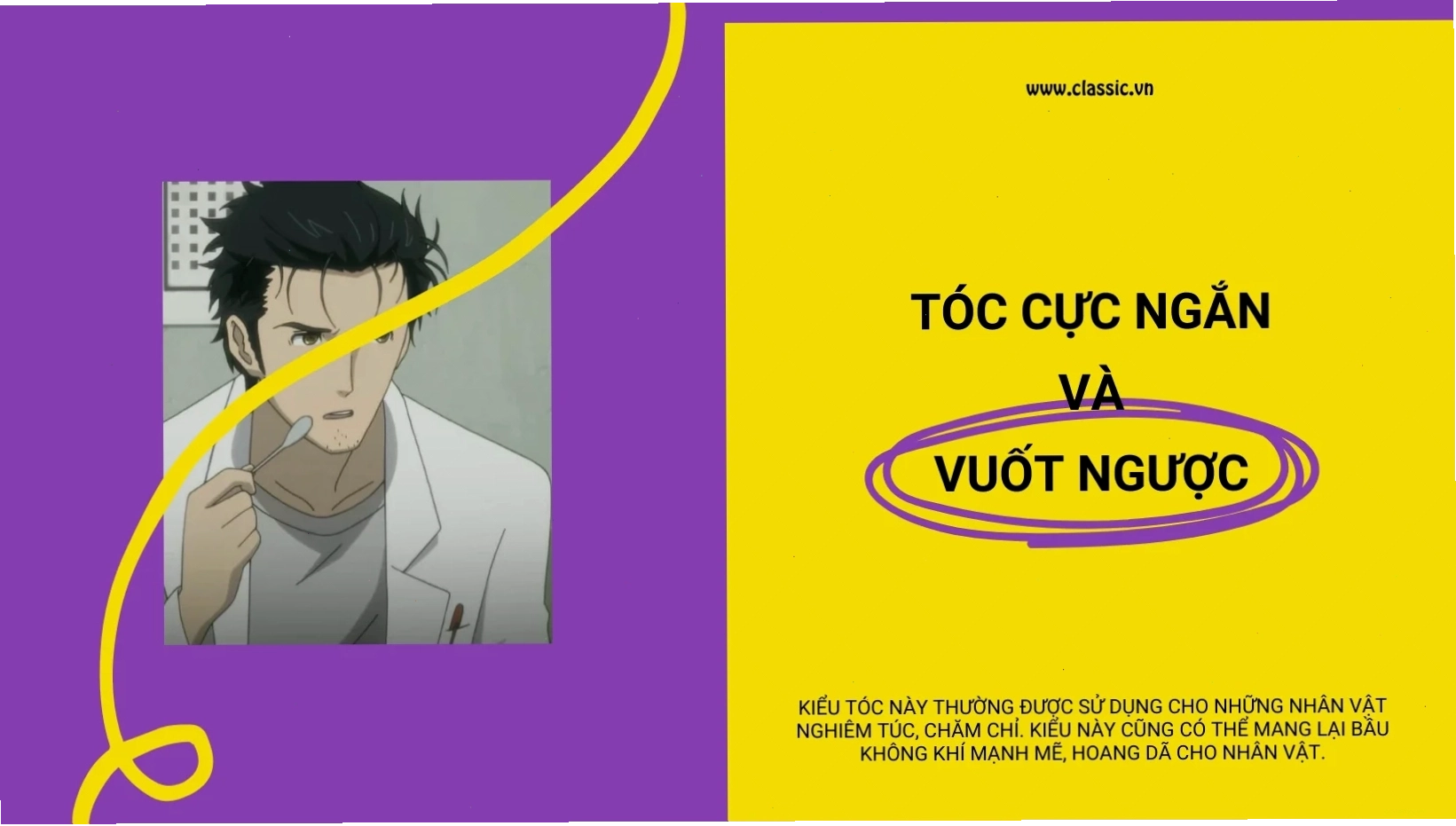 Các kiểu tóc nam Anime ấn tượng và độc đáo