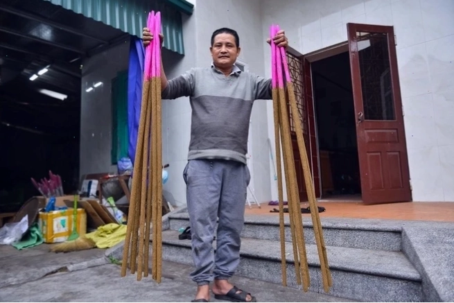 Cận cảnh nhang khổng lồ đã hoàn thiện