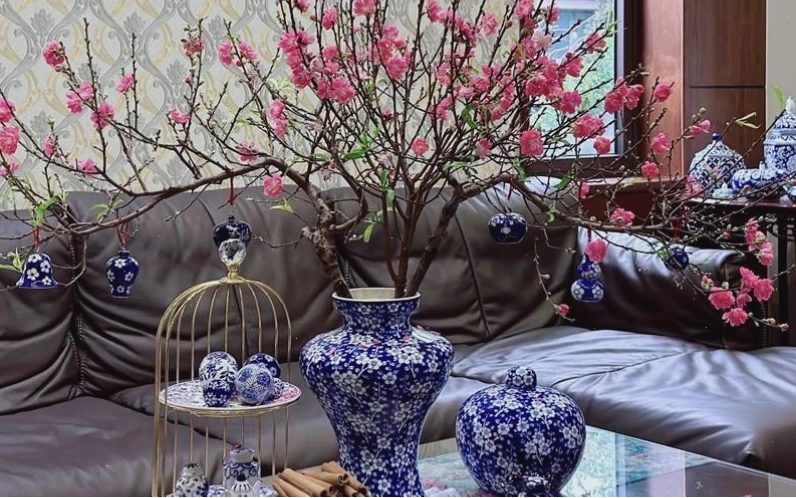 Cây đào tết với dáng vẻ tinh tế, lôi cuốn