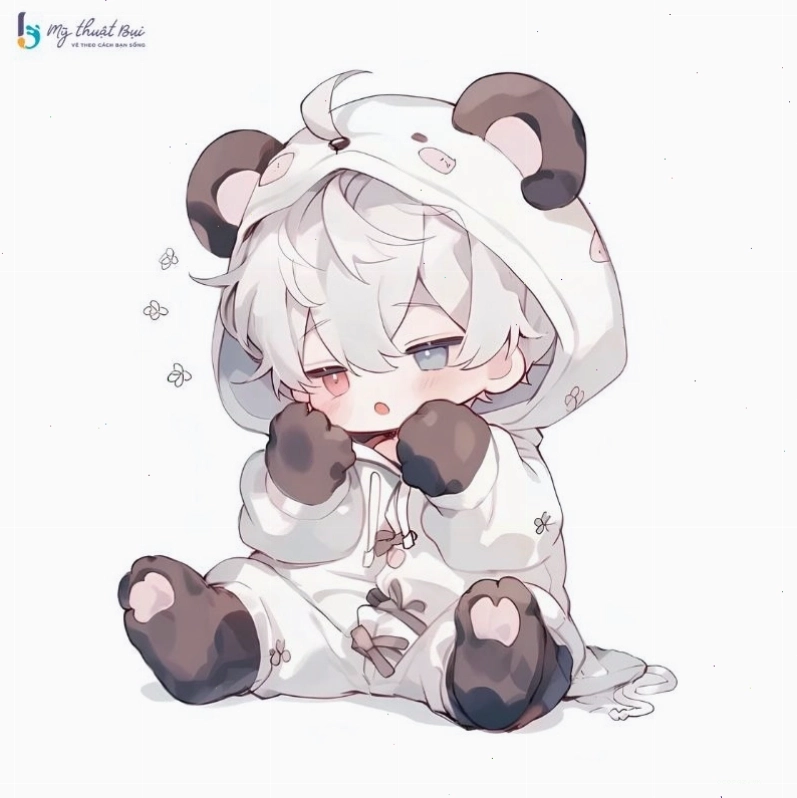 Chàng trai chibi nam với trang phục thể thao năng động