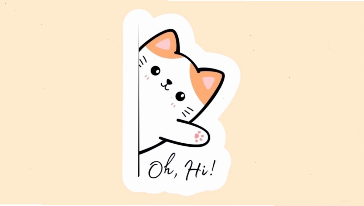 Chú mèo chibi đang ngủ say sưa