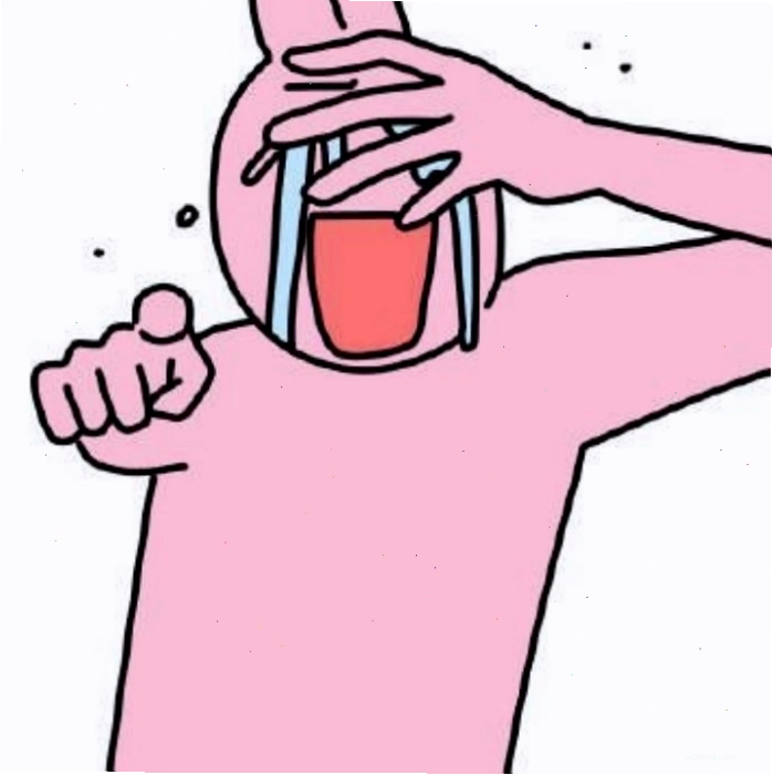 Chú thỏ hồng với biểu cảm ngạc nhiên đáng yêu