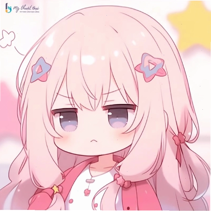 Cô gái anime chibi trong bộ đồng phục học sinh