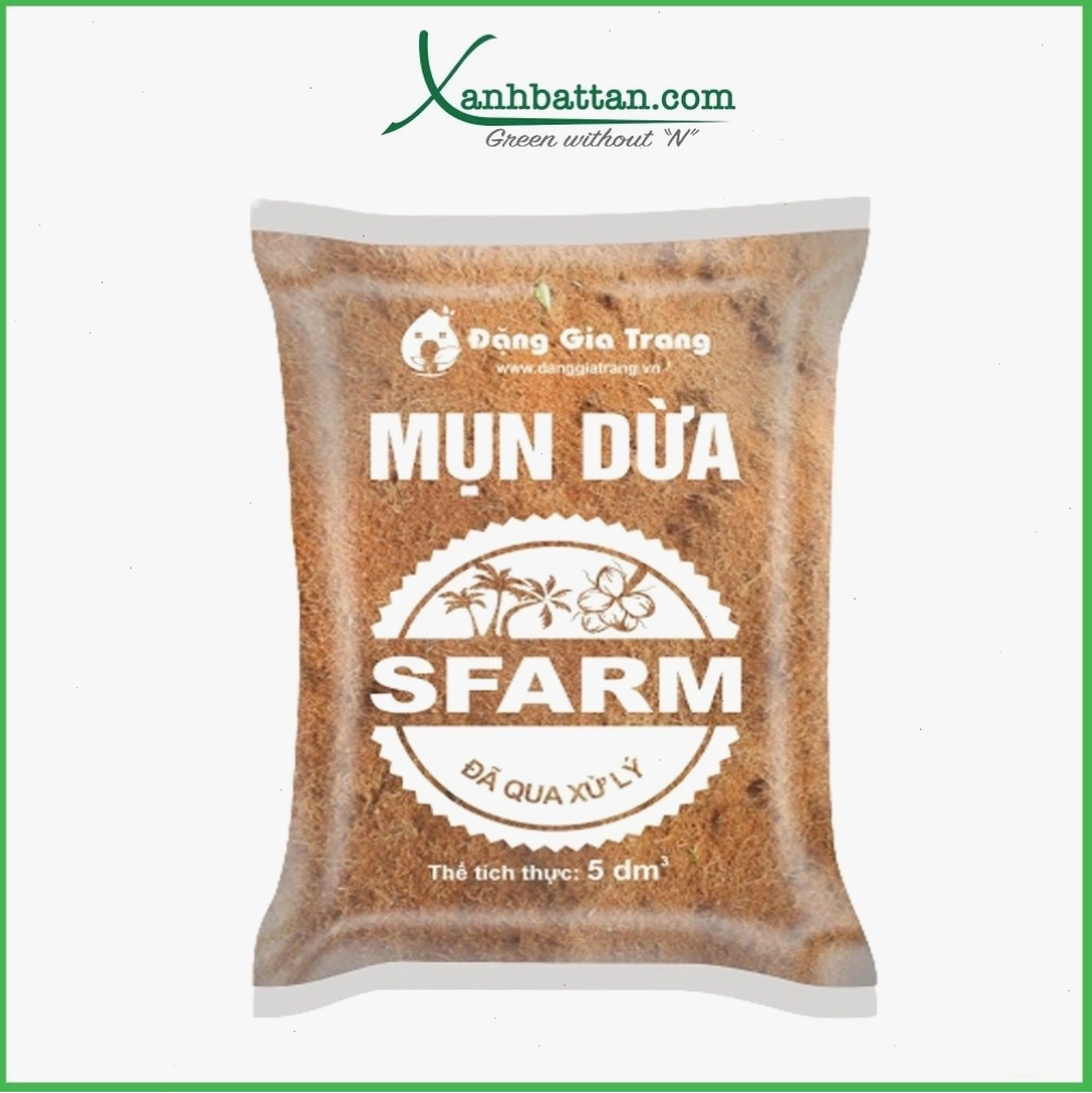 Giá thể mụn dừa Sfarm đã qua xử lý
