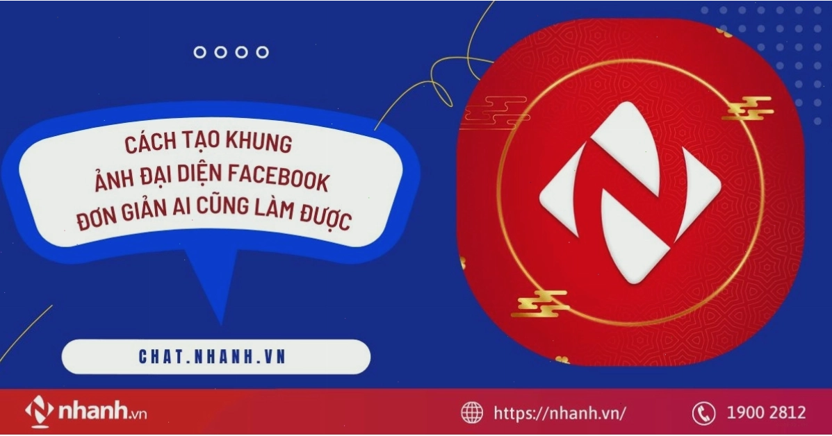 Giao diện một công cụ tạo khung ảnh đại diện Facebook trực tuyến