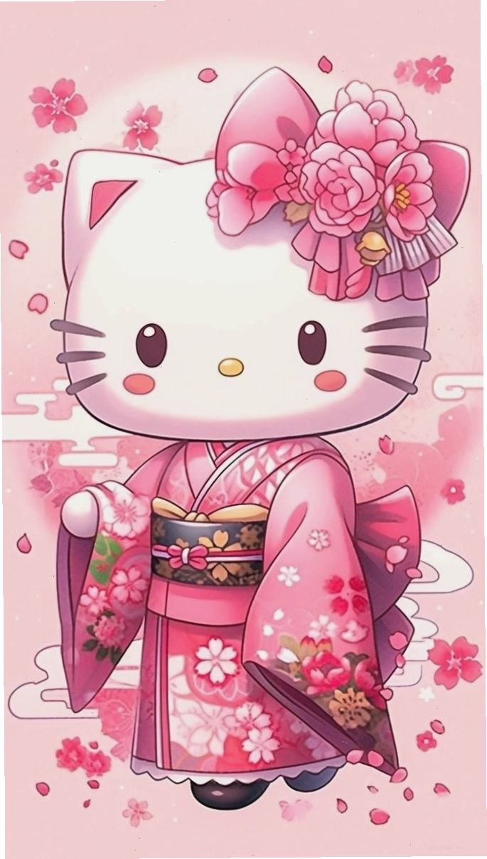 Hello Kitty trong một khoảnh khắc đáng yêu và hơi