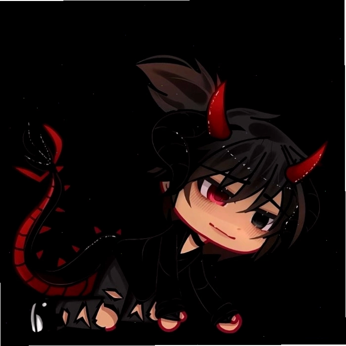 Hình ảnh ác quỷ anime chibi dễ thương với biểu cảm vui nhộn