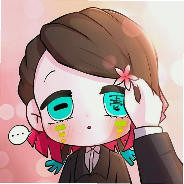 Hình ảnh ác quỷ anime chibi dễ thương với đôi mắt to tròn