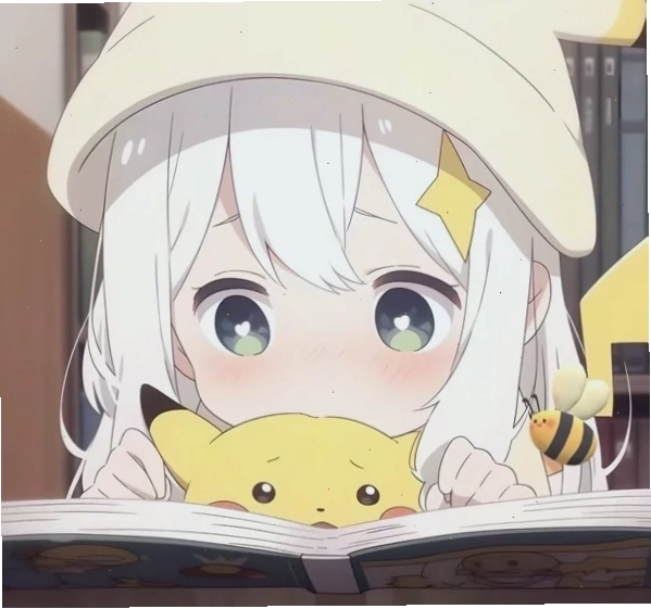 Hình ảnh chibi nữ ngồi dưới gốc cây, tóc đen dài xõa ngang vai