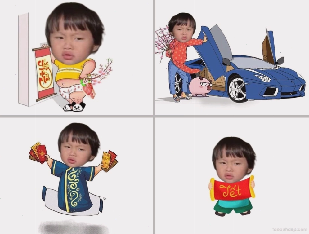 Hình chibi tết