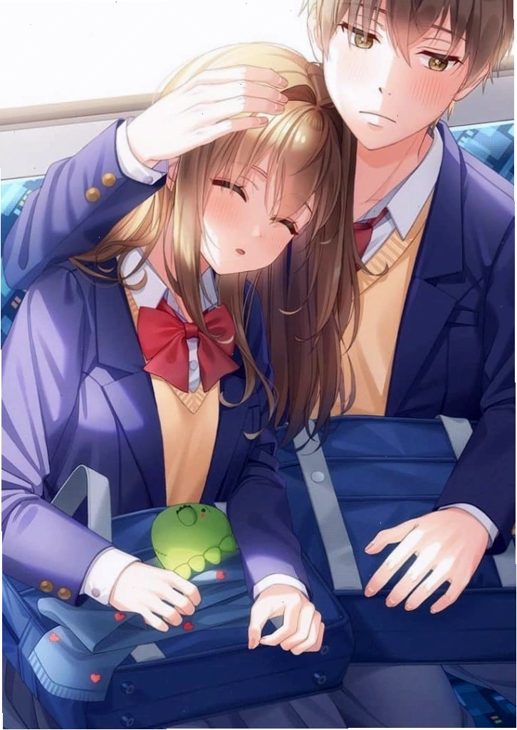 Hình đại diện cặp đôi anime đẹp thể hiện tình yêu
