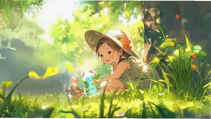 Hình nền anime 3D phong cảnh thiên nhiên hùng vĩ