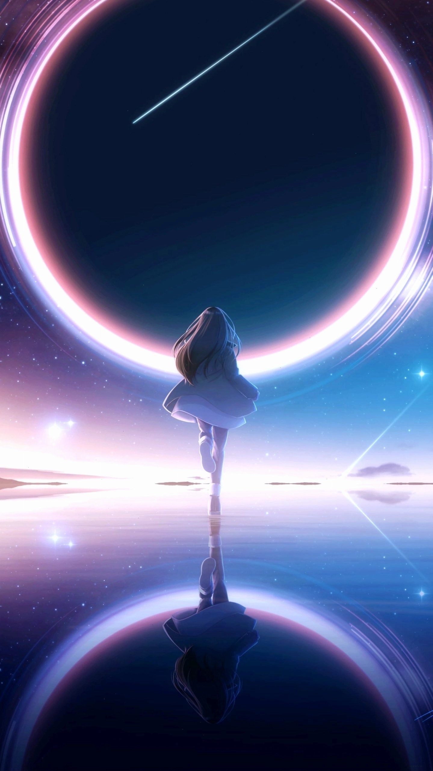 Hình nền anime 4k cho điện thoại nữ với nhân vật dễ thương và màu sắc pastel