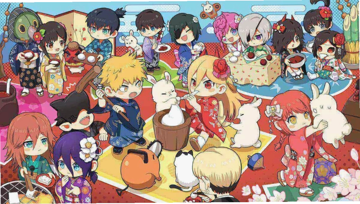 Hình nền anime chibi dễ thương cho máy tính
