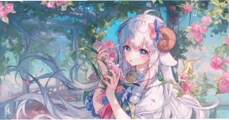 Hình nền anime nữ dễ thương với phong cách fantasy