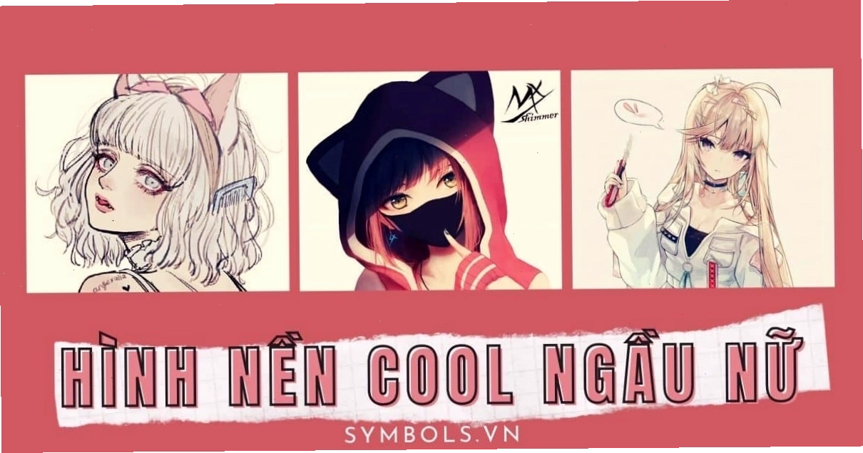 Hình nền anime nữ ngầu với ánh mắt sắc lạnh và trang phục ấn tượng
