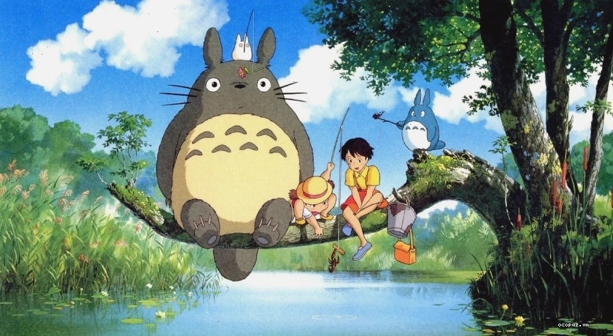Hình nền máy tính anime cô gái với phong cảnh thiên nhiên