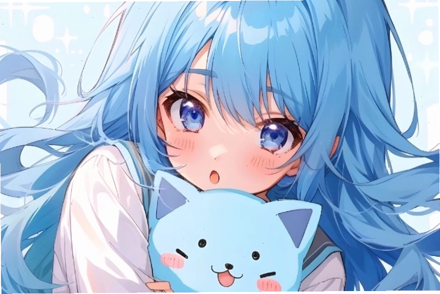 Hình nền máy tính anime nữ 3D với hiệu ứng ấn tượng