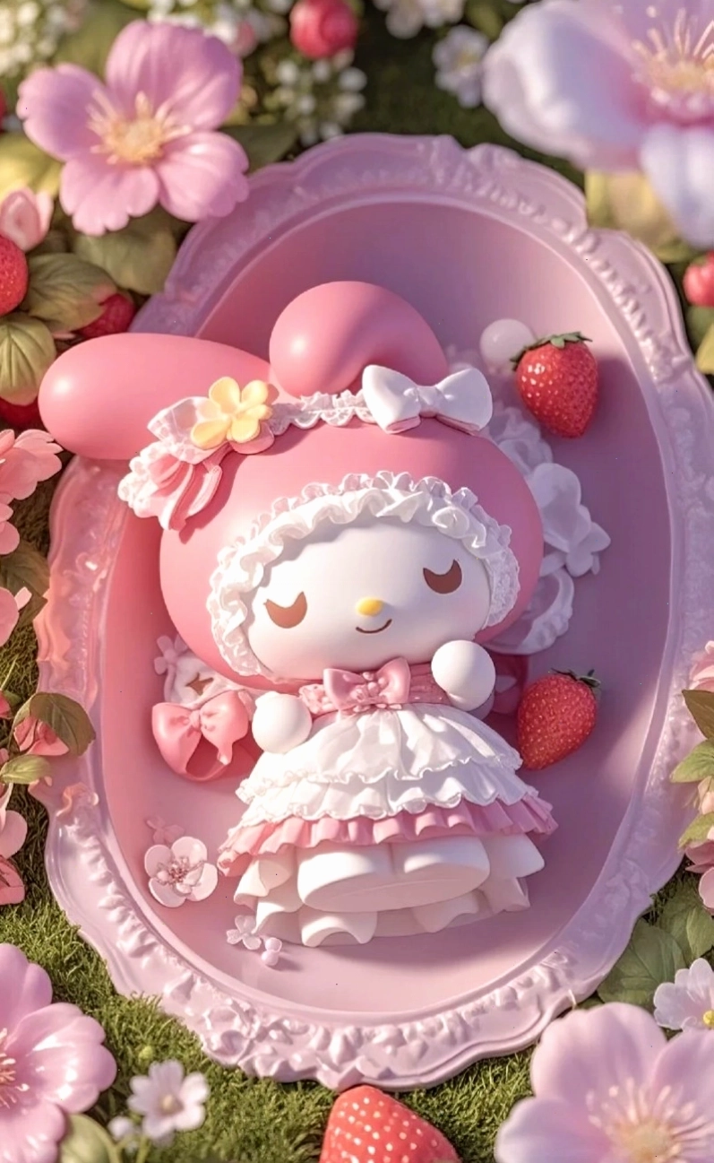 Hình nền My Melody phong cách tối giản, tinh tế