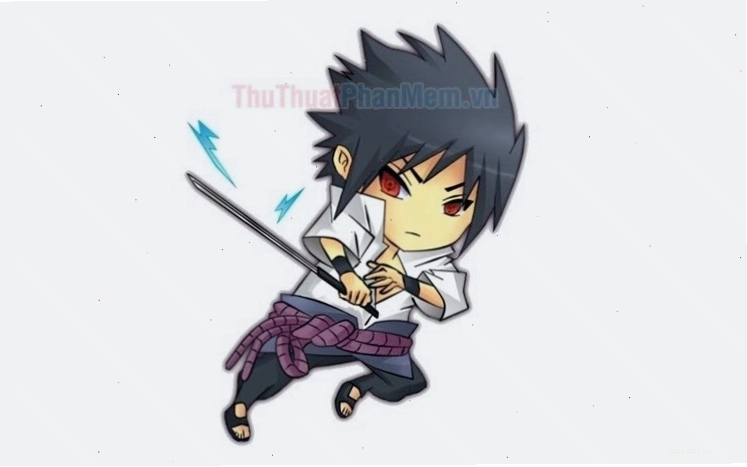 Hình nền Shin cậu bé bút chì với phong cách chibi dễ thương