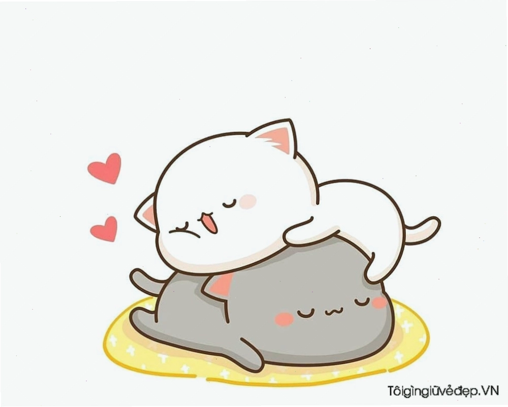 Hình vẽ chibi cô gái đáng yêu với đôi mắt to tròn