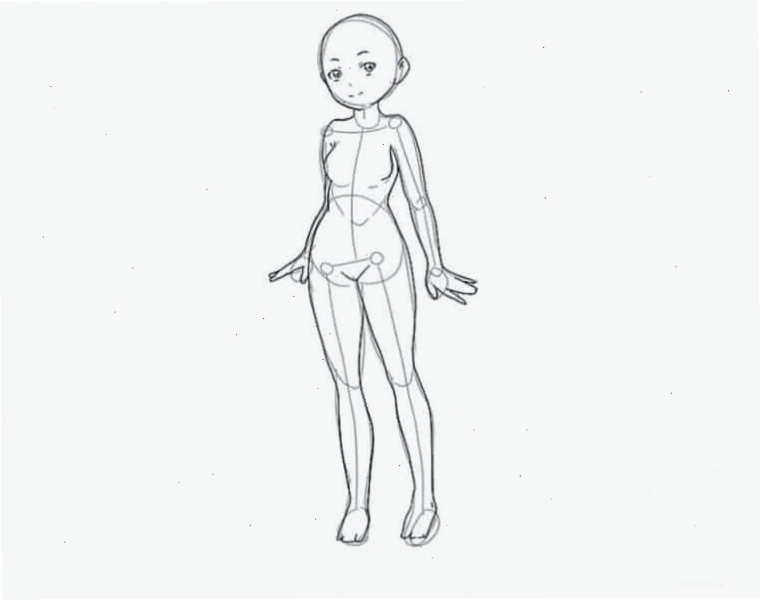 Hoàn thiện chi tiết khuôn mặt và tóc cho nhân vật anime