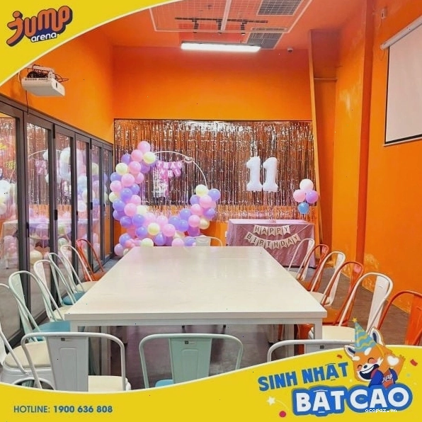 Jump Arena địa điểm tổ chức sinh nhật cho trẻ em