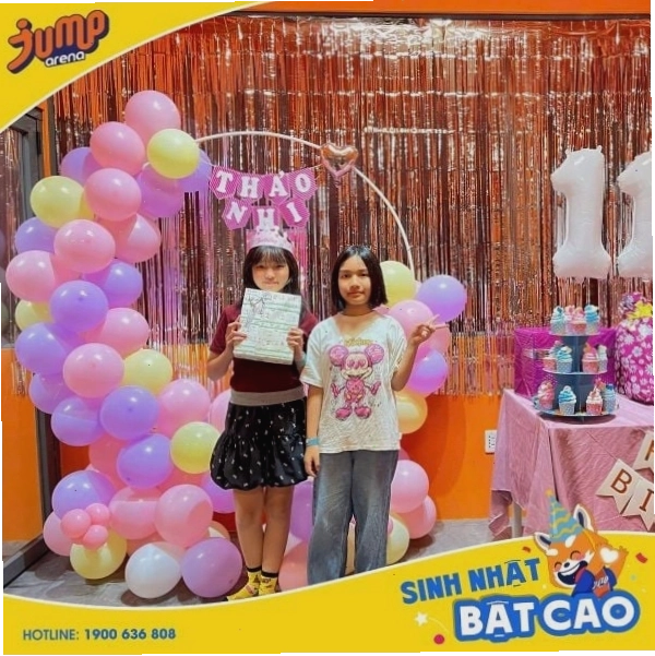 Jump Arena tổ chức tiệc sinh nhật
