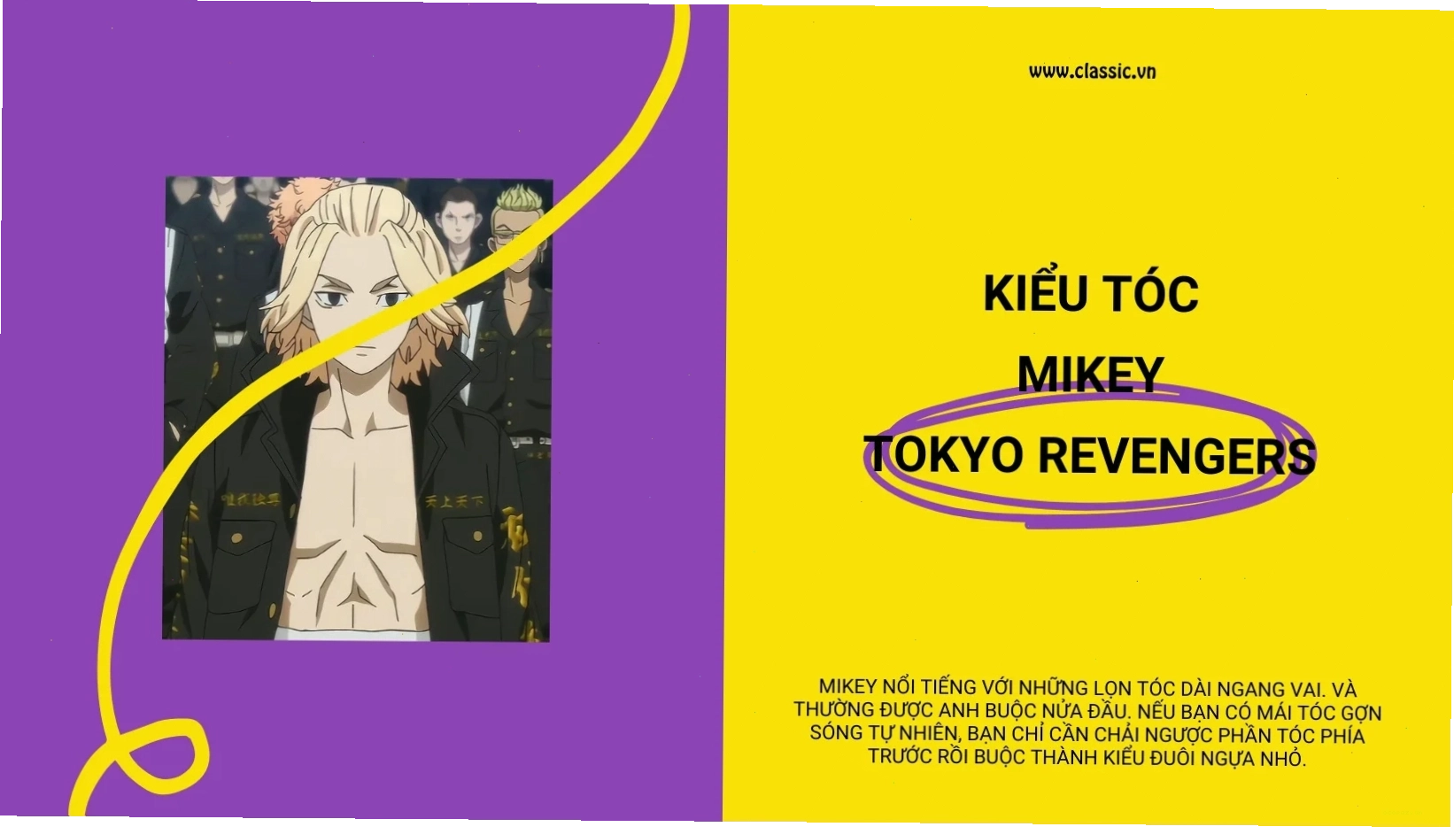 Kiểu tóc nam Anime cuốn hút và ấn tượng