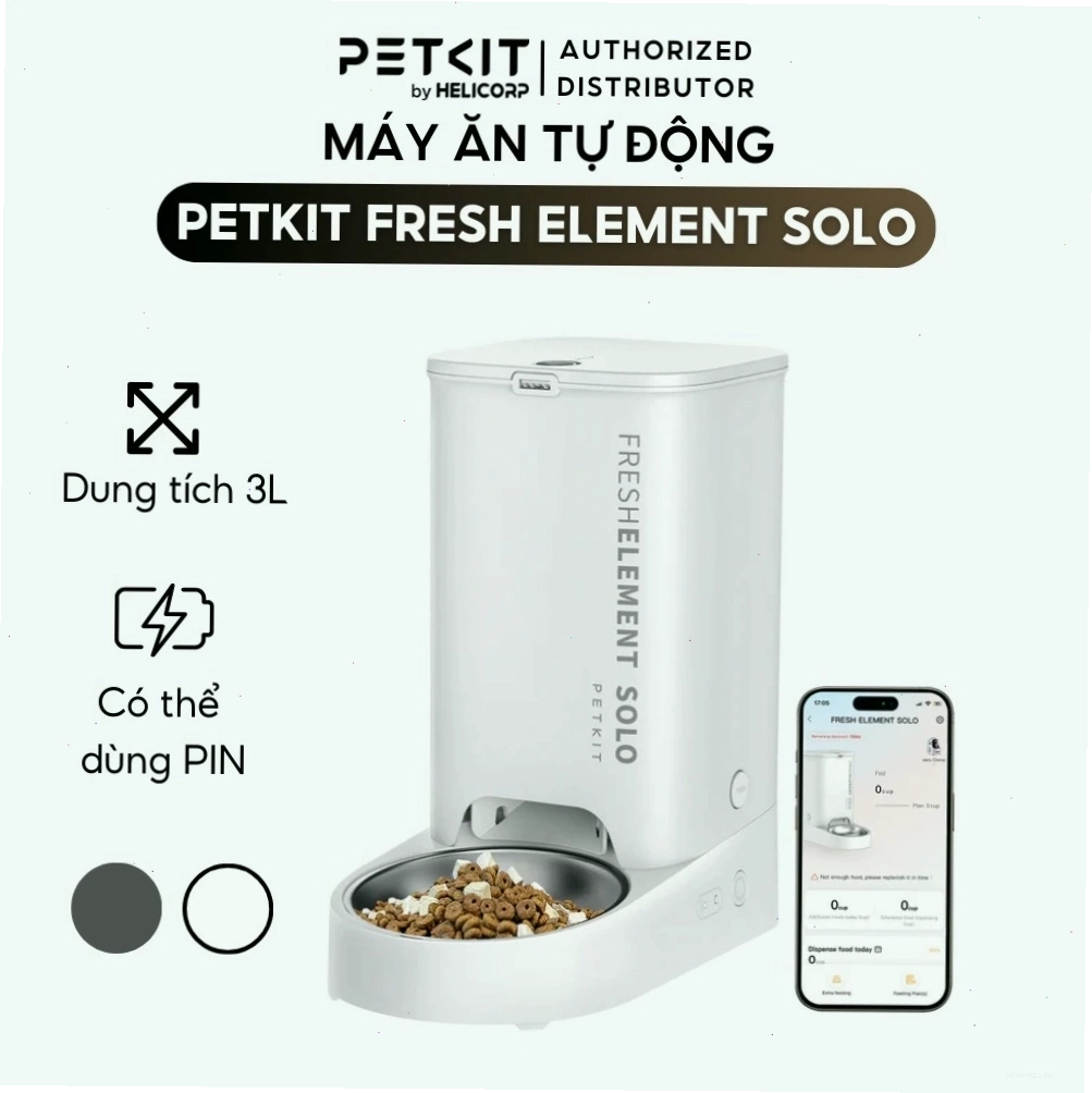 Máy cho ăn tự động Petkit giúp kiểm soát khẩu phần ăn