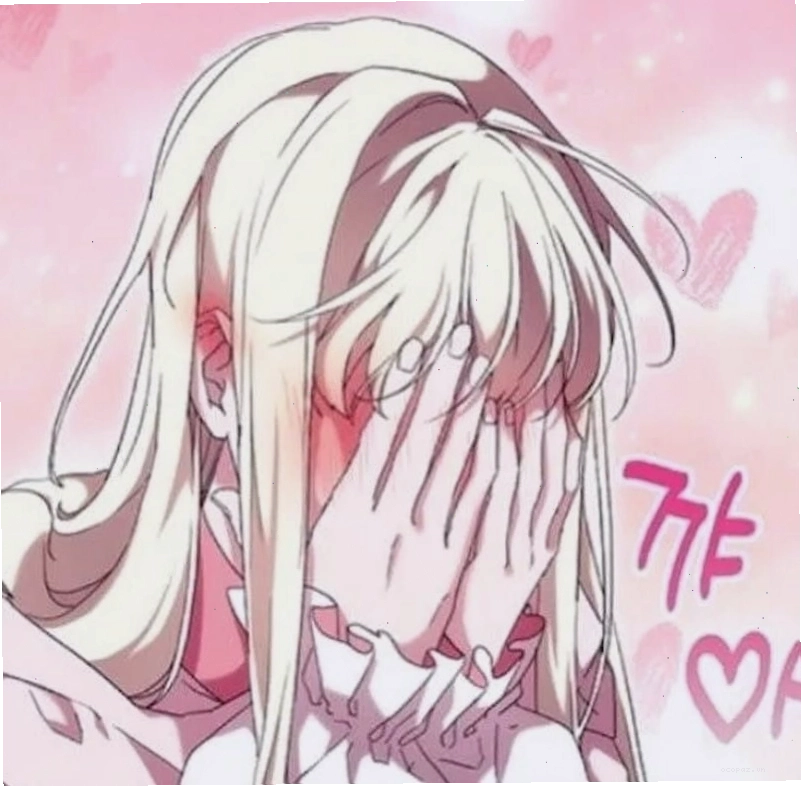 Meme anime với biểu cảm đỏ mặt ngại ngùng