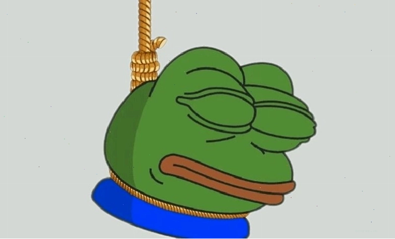 Meme ếch xanh buồn thể hiện sự chán nản