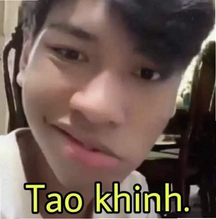 Meme khinh bỉ với ánh mắt sắc lạnh