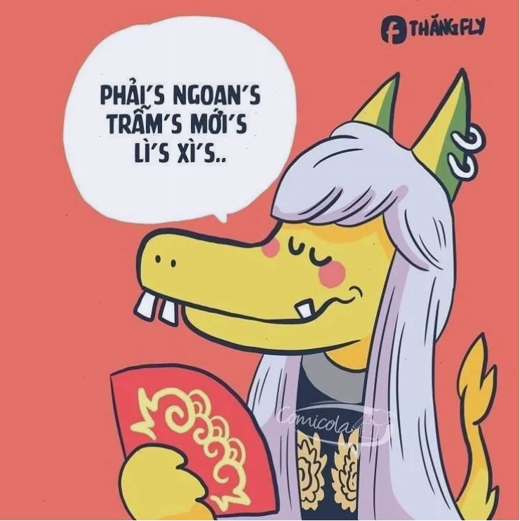 Meme ngoan mới có lì xì