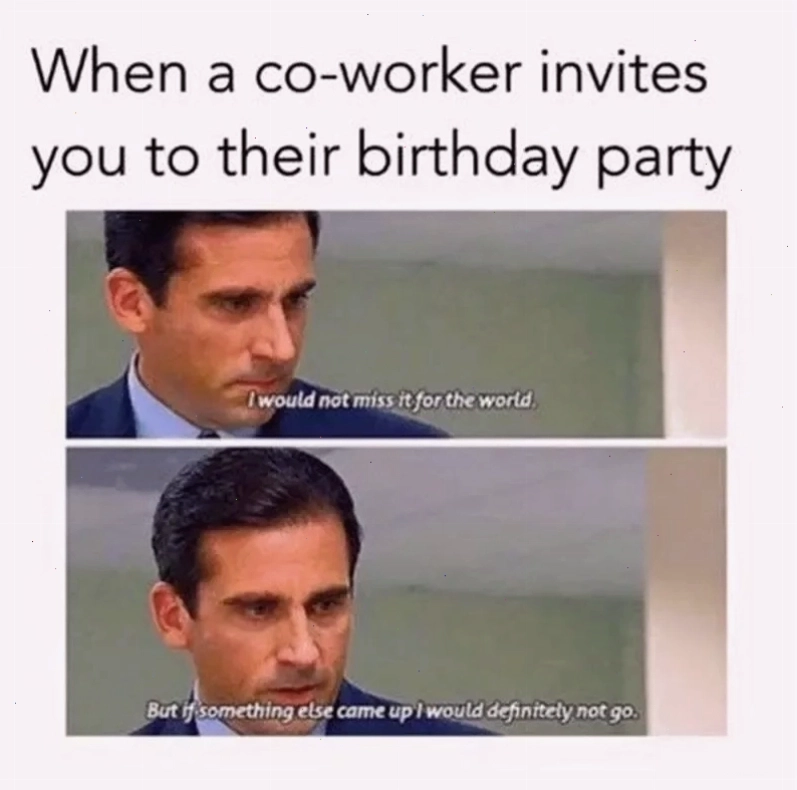 Meme sinh nhật hài hước về việc tăng thêm một tuổi