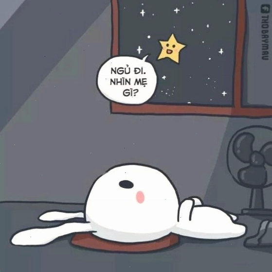 Meme thỏ bảy màu với biểu cảm hài hước