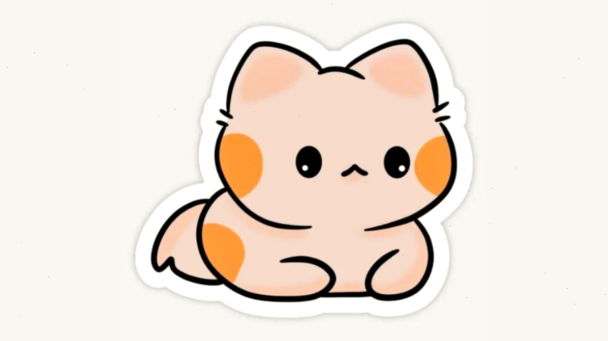 Mèo chibi anime dễ thương với phụ kiện ngộ nghĩnh