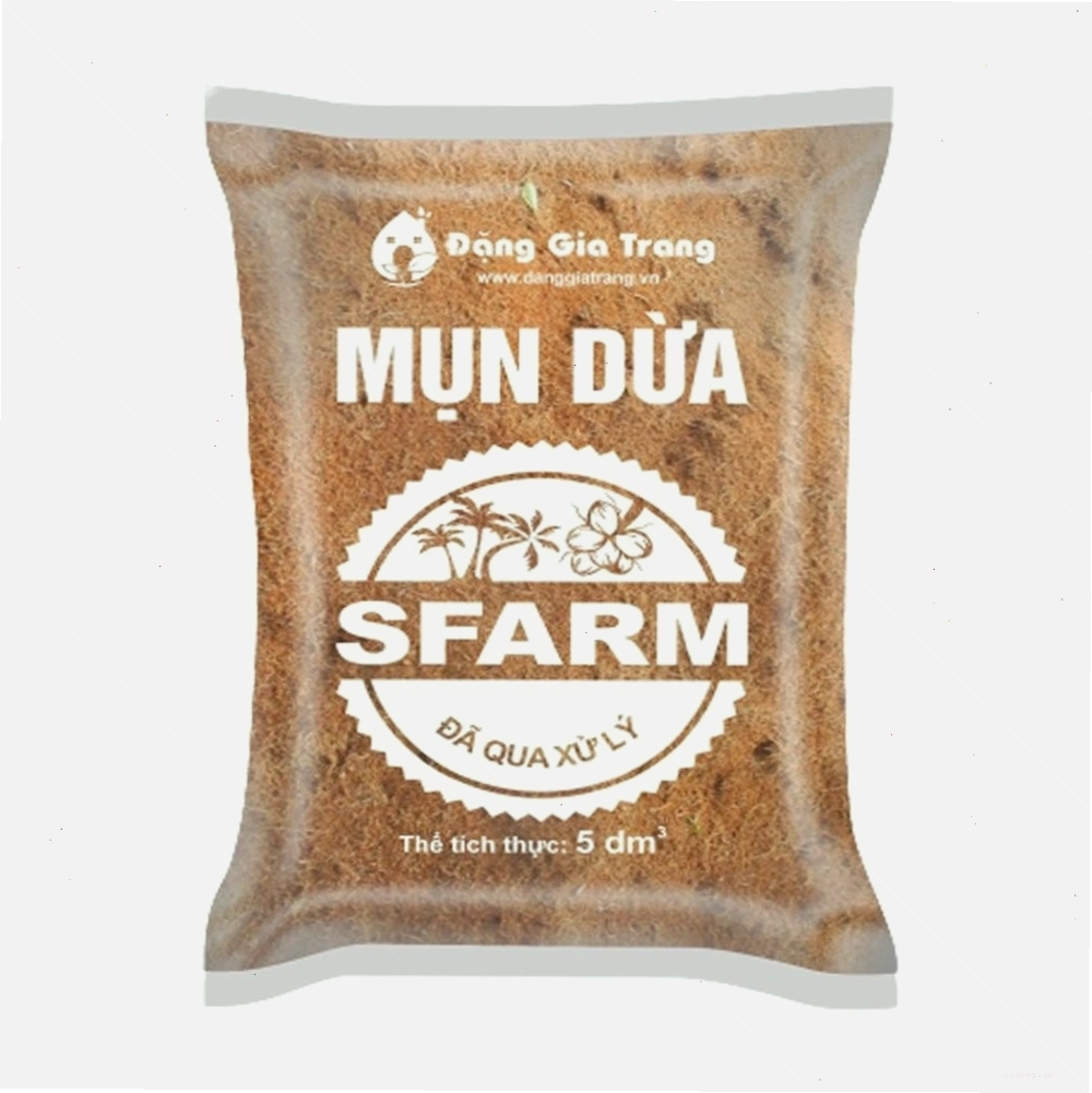 Mùn Dừa Đã Qua Xử Lý Sfarm Giá Thể Trồng Cây, Giá Thể Trồng Rau, Ươm Hạt Giống