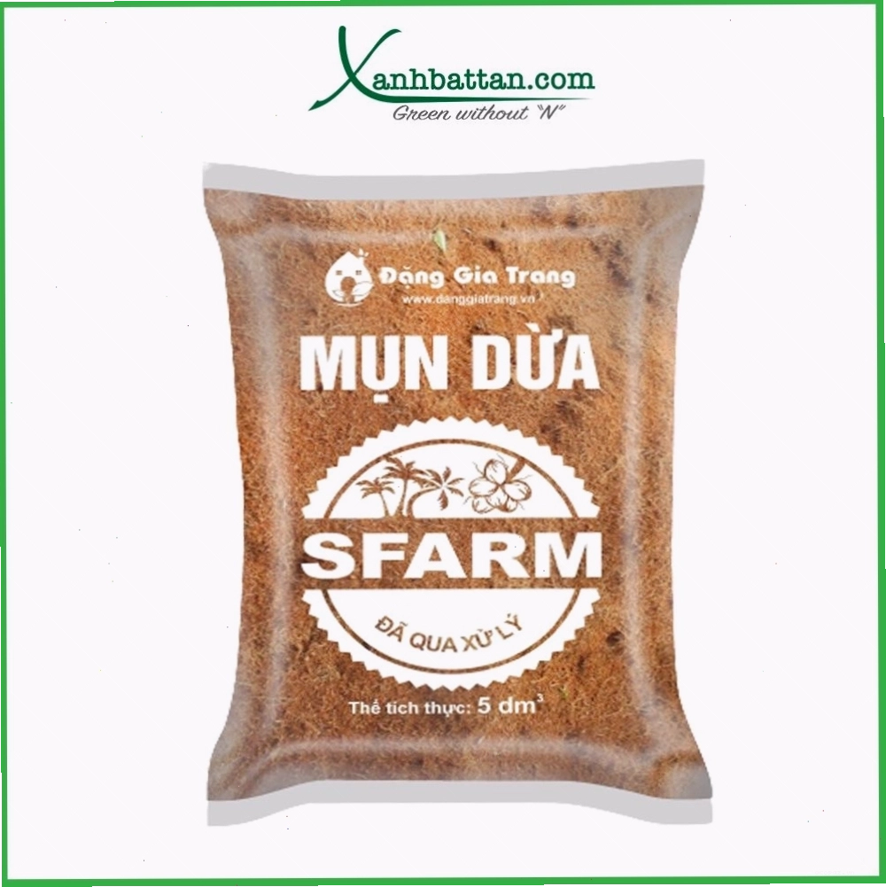Mụn dừa đã qua xử lý Sfarm giá thể trồng cây và ươm hạt giống