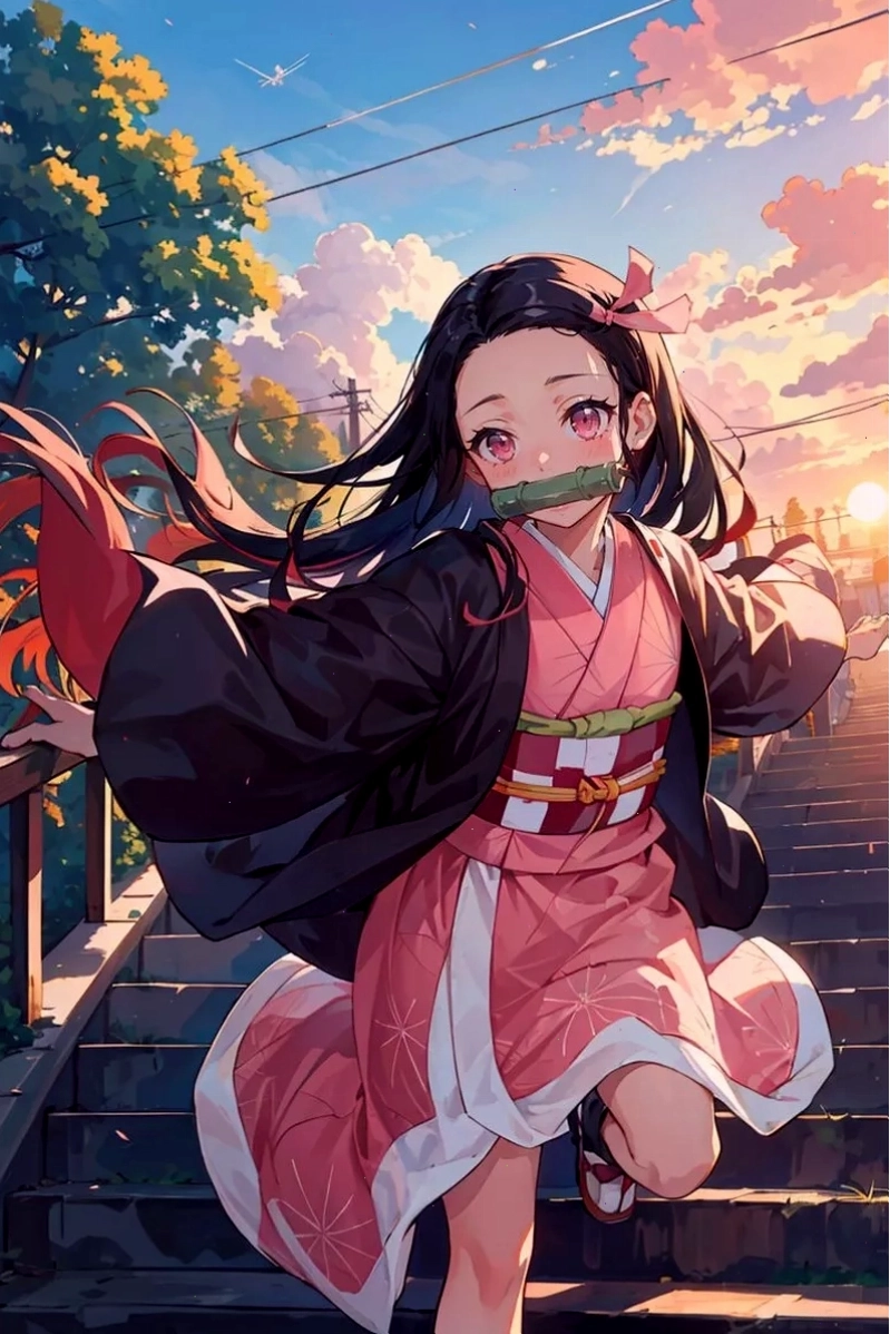 Nezuko Kamado với nét biểu cảm ngộ nghĩnh