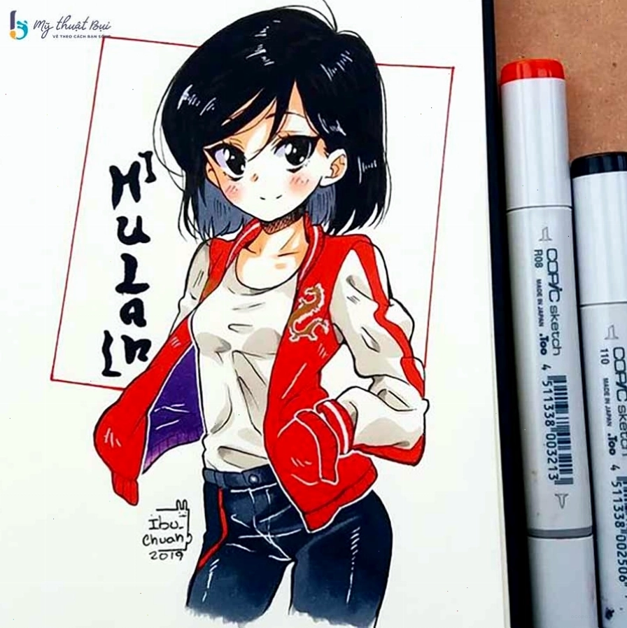 Nhân vật anime nam với trang phục cổ trang lãng tử