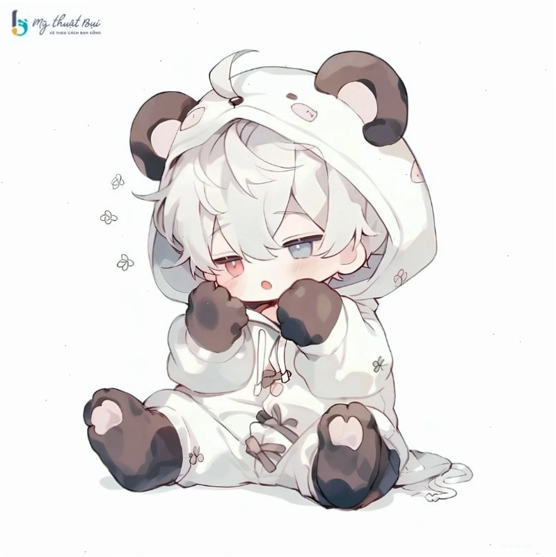 Nhân vật chibi nam với phong cách năng động