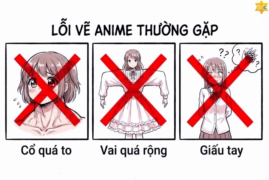 Những lưu ý để tránh sai sót khi vẽ anime nữ
