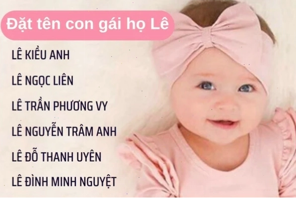 Những tên hay cho bé gái họ Lê