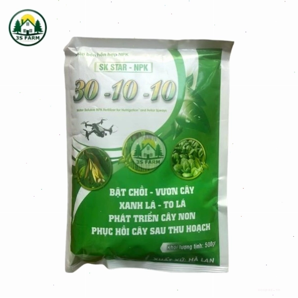 Phân Bón Lá NPK 30-10-10 – 500gr – Hà Lan