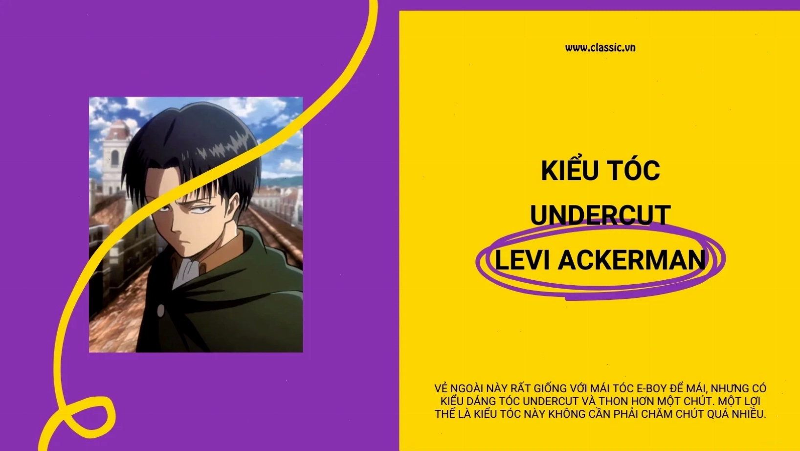 Phong cách tóc nam Anime cá tính và thời thượng