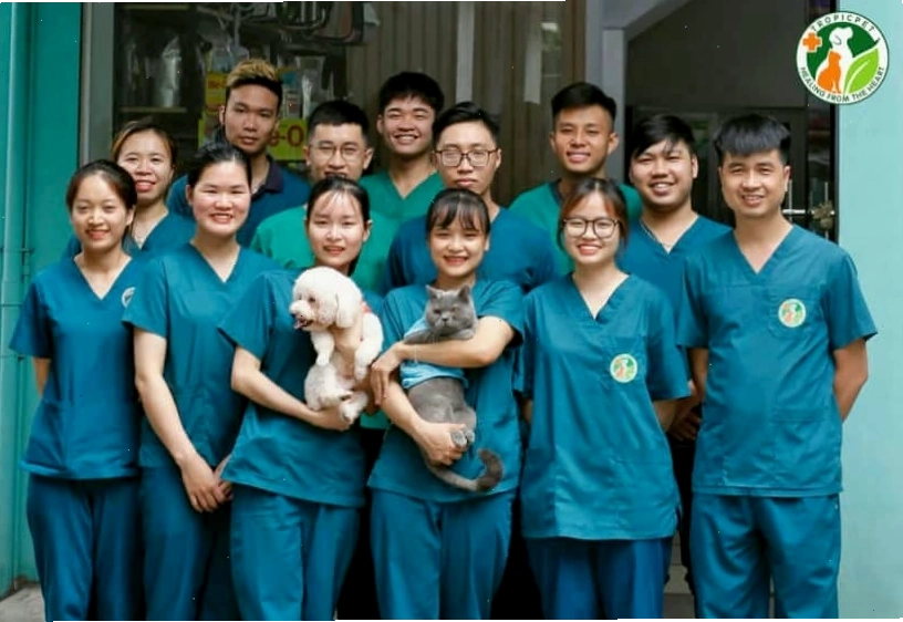 Phòng khám thú y Tropicpet Hà Đông với không gian sạch sẽ, hiện đại
