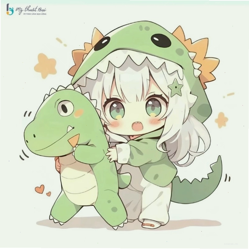 So sánh tỷ lệ giữa nhân vật anime thông thường và nhân vật chibi